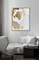 Preview: SOHO CLUB moderne abstrakte Wandkunst in hellem minimalistischen Interior