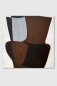 Preview: MARRA abstraktes Leinwandbild 90x90 cm in Rostbraun, Schwarz, Blaugrau und Off-White