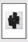 Preview: PLI NOIR gerahmter Fine Art Print mit schwarzer Papiercollage