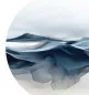 Preview: SEA SALT II abstrakte Wasserlandschaft in Navy Blau Grau und Weiß