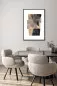 Preview: TRAME framed abstract wall art in a modern dining room