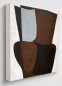 Preview: MARRA Leinwandbild 90x90 cm Seitenansicht mit 3 cm Keilrahmen und cremefarbenen Kanten