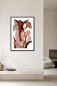 Preview: PETAL CLUB I gerahmte florale Fine Art in minimalistischem Interior