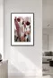 Preview: PETAL CLUB V gerahmter Fine Art Print in hellem minimalistischem Wohninterior
