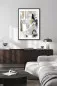 Preview: DRY MARTINI gerahmte abstrakte Kunst in modernem Interior