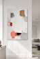 Preview: MONROE modernes Leinwandbild in hellem minimalistischem Wohnambiente