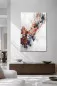 Preview: NOUR moderne Arabic Art auf Leinwand in hellem minimalistischem Interior