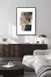 Preview: TRAME abstract Fine Art Print in a contemporary living room