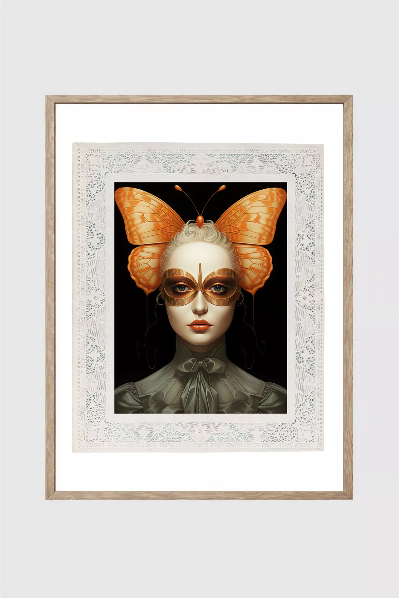 MAISON PAPILLON IV - Gerahmter Fine Art Print