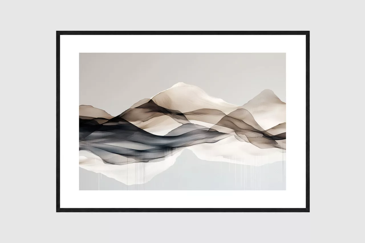 SUMMIT VEIL – Gerahmter Fine Art Print