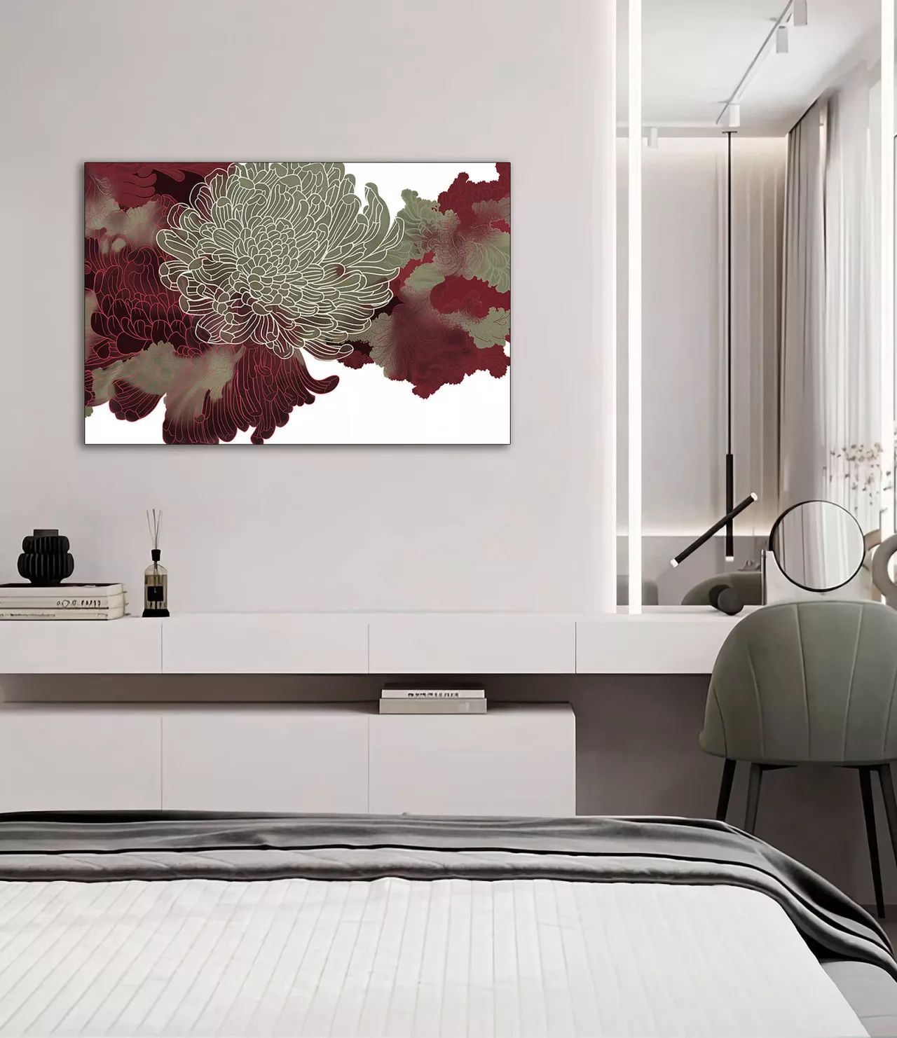 CRIMSON BLOOM – Leinwanddruck