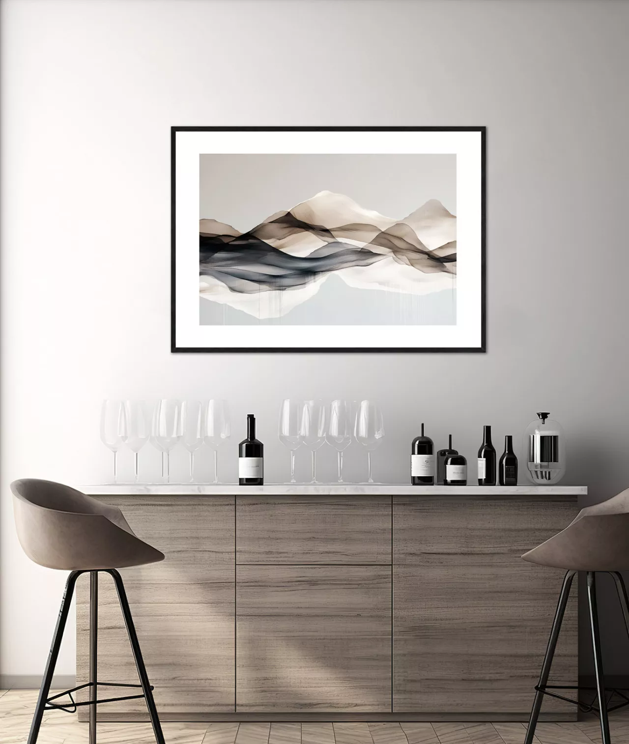 SUMMIT VEIL – Gerahmter Fine Art Print