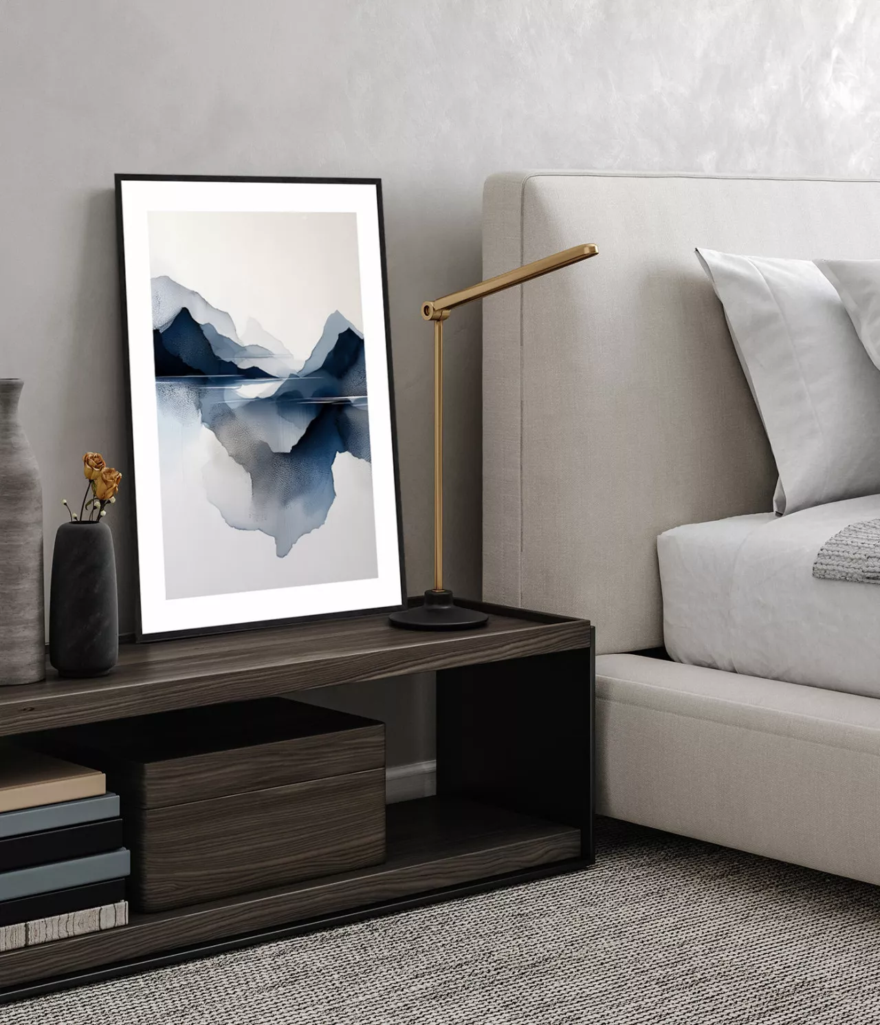 BLUE MIRAGE – Gerahmter Fine Art Print