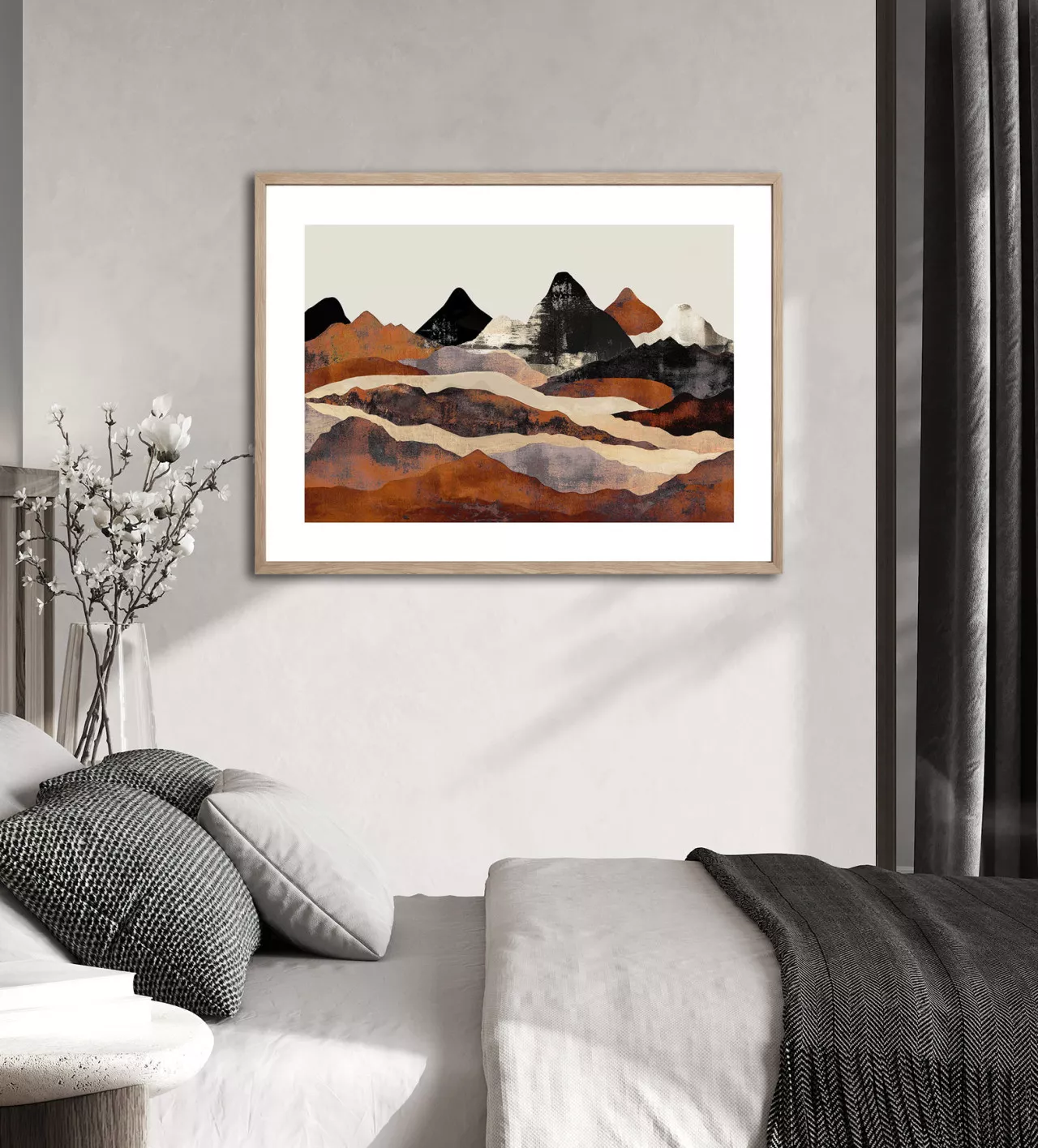 EMBER PEAKS | Gerahmter Fine Art Print