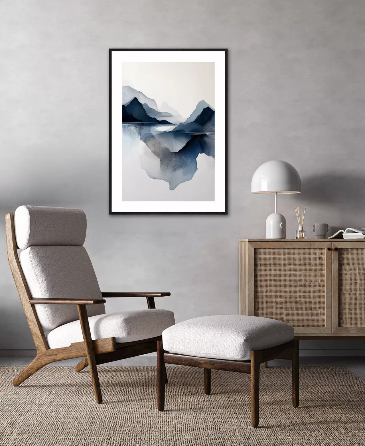 BLUE MIRAGE – Gerahmter Fine Art Print