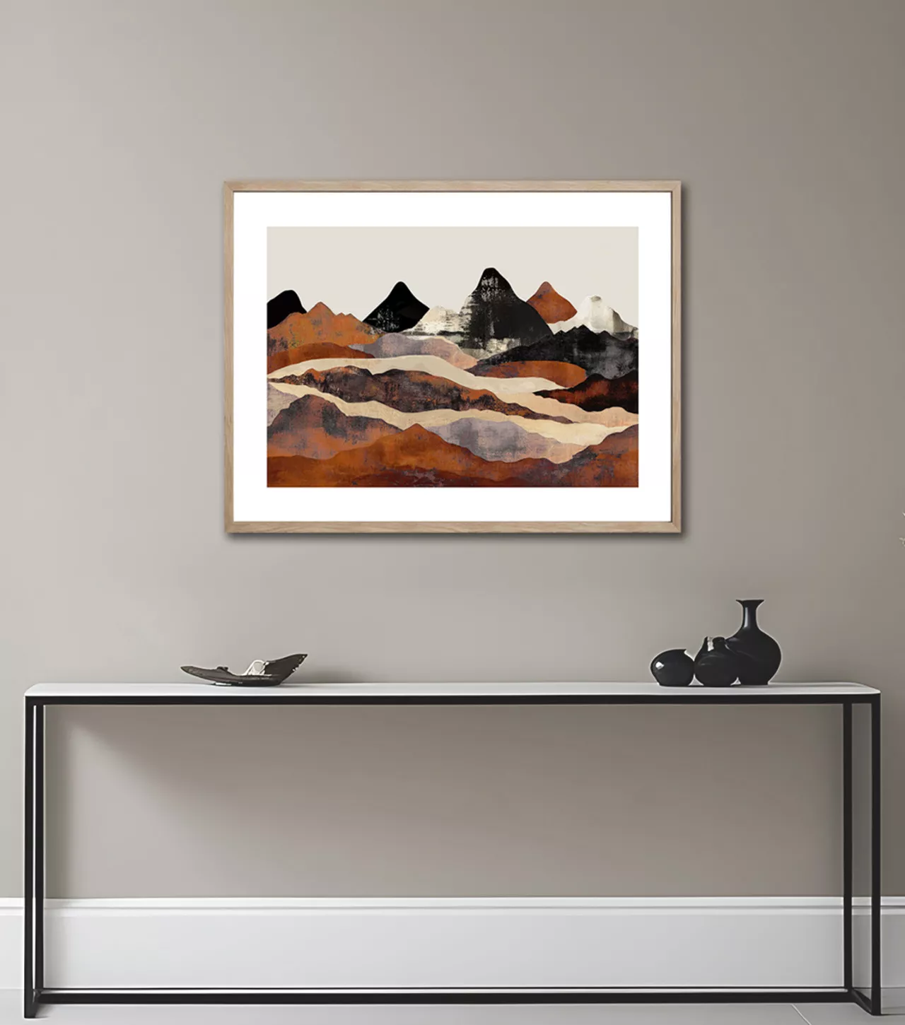 EMBER PEAKS | Gerahmter Fine Art Print
