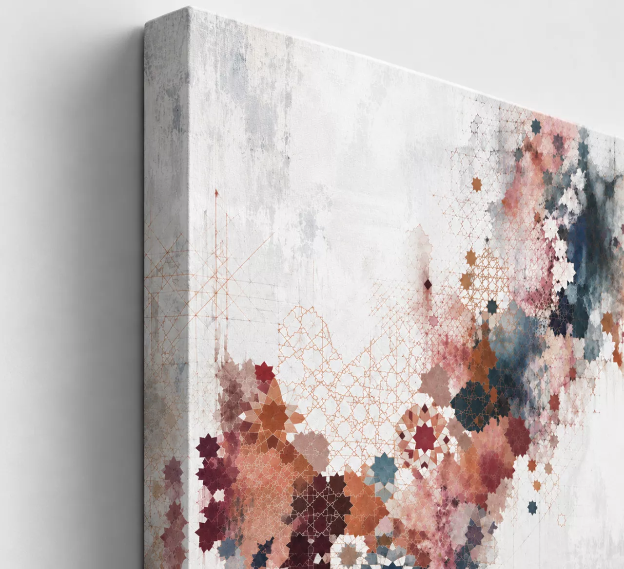 NOUR Leinwandbild auf 3 cm Keilrahmen mit sichtbarer Canvas-Seitenansicht