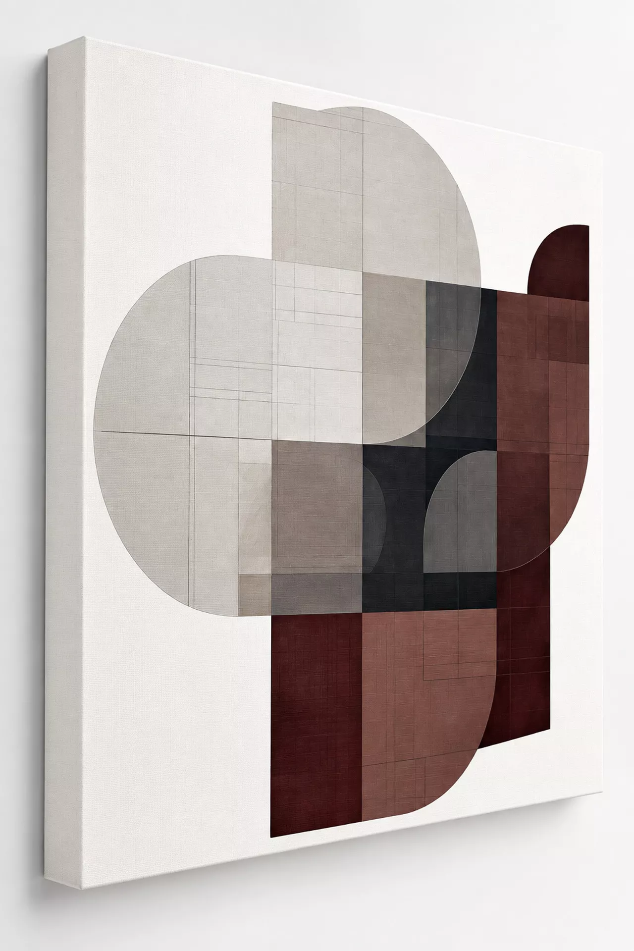 MARGO Leinwandbild 90x90 cm Seitenansicht auf 3 cm Keilrahmen
