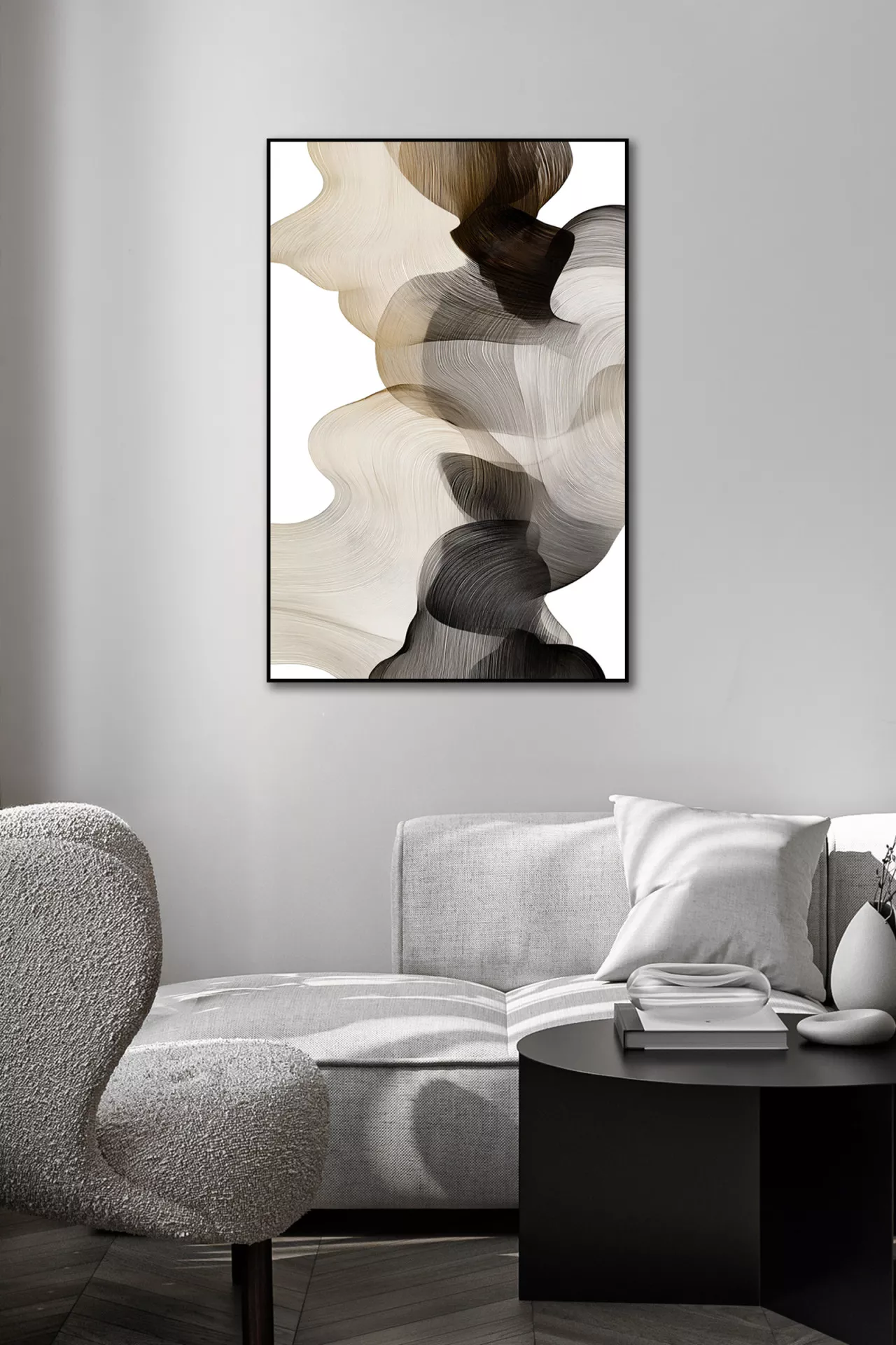 SWEET DISPOSITION I – Abstrakter Kunstdruck auf Leinwand