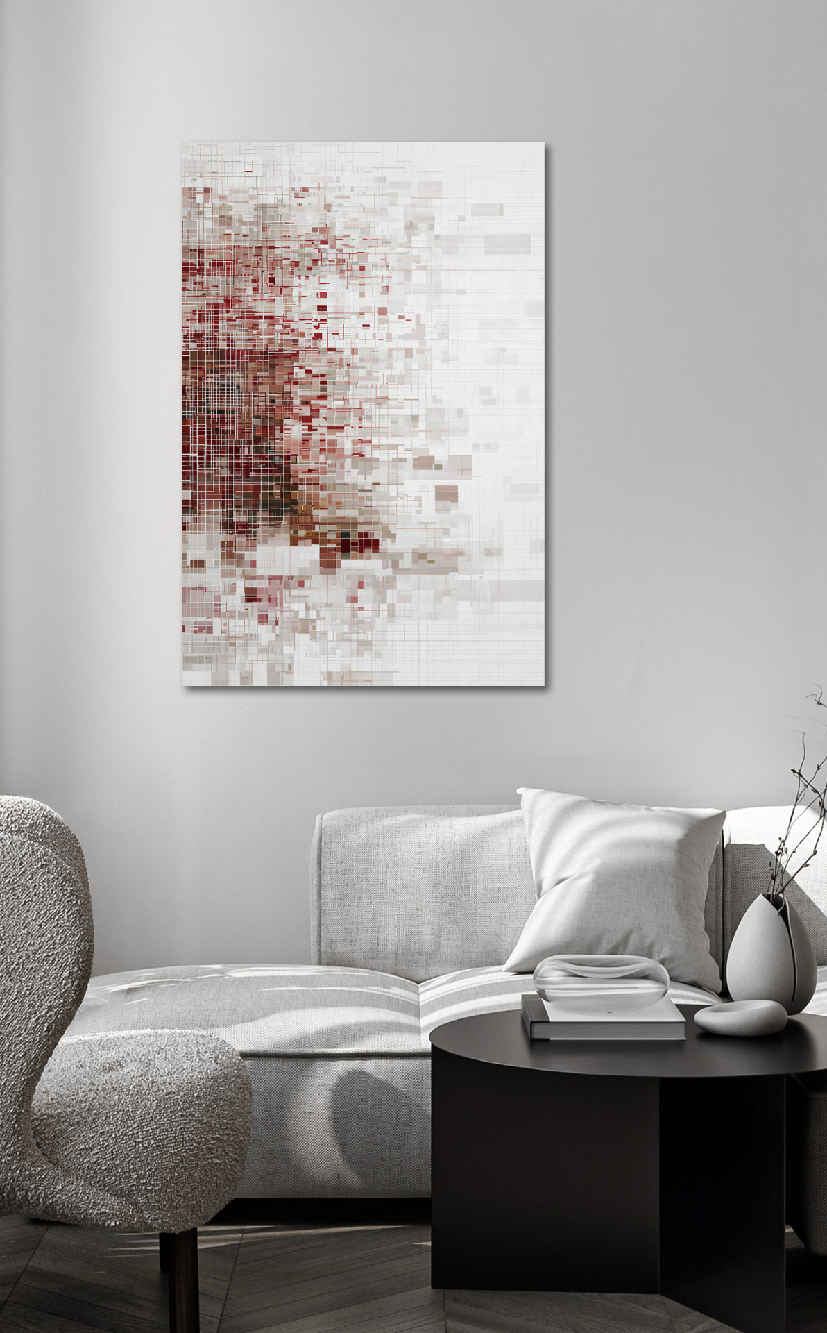 TRACES – Abstrakter Kunstdruck auf Leinwand