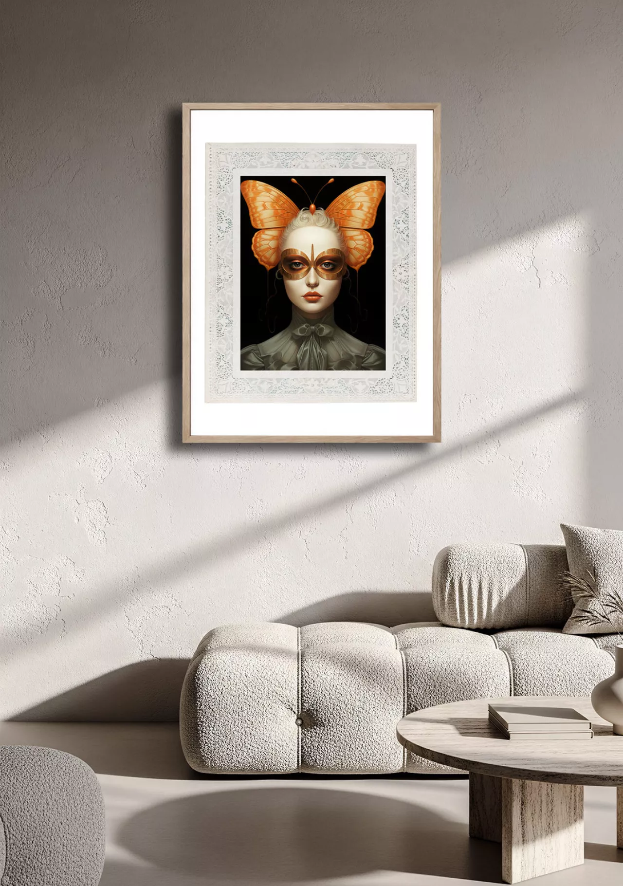 MAISON PAPILLON IV - Gerahmter Fine Art Print