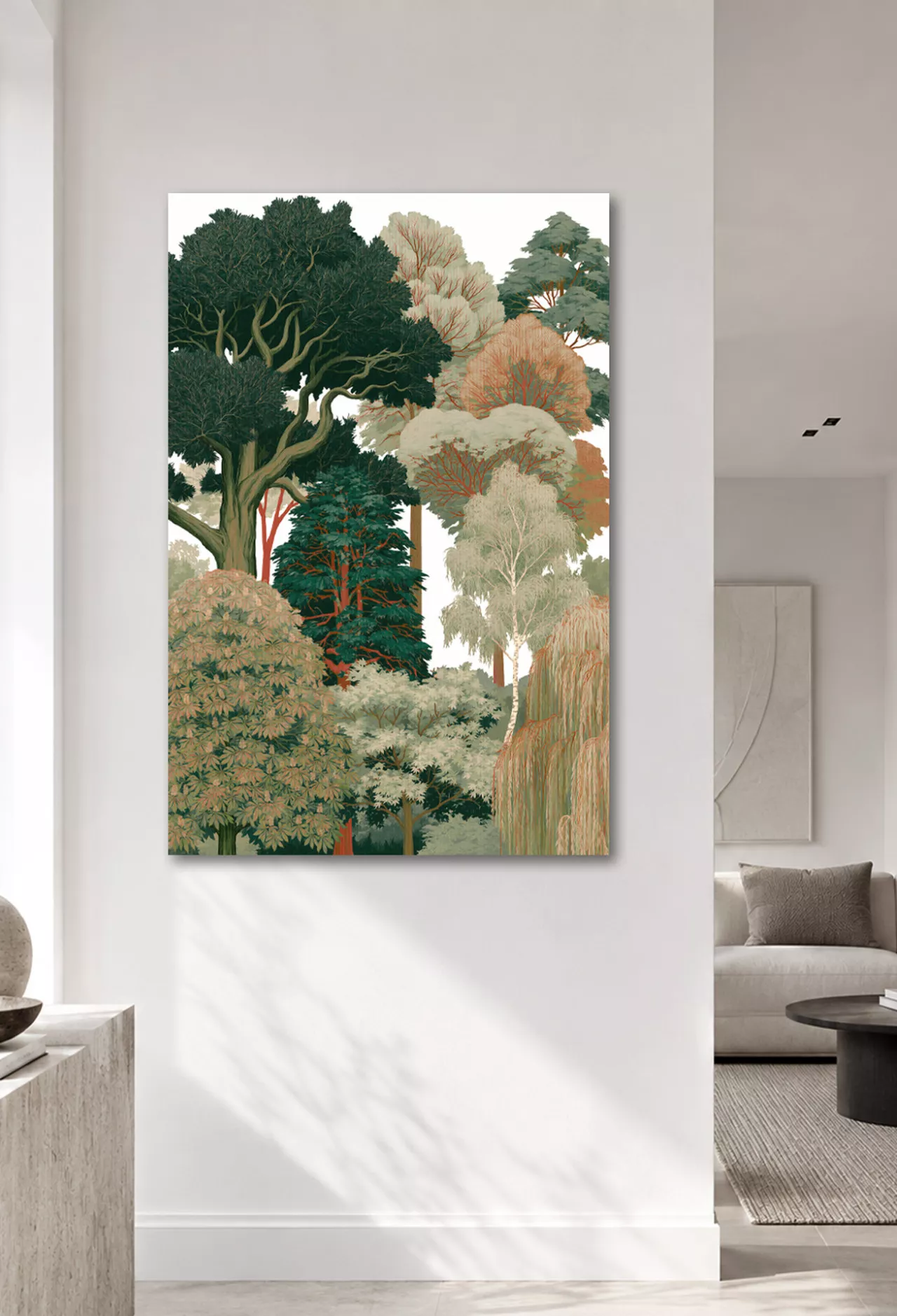 MUNICH GARDEN I Leinwandbild in hellem modernem Interior