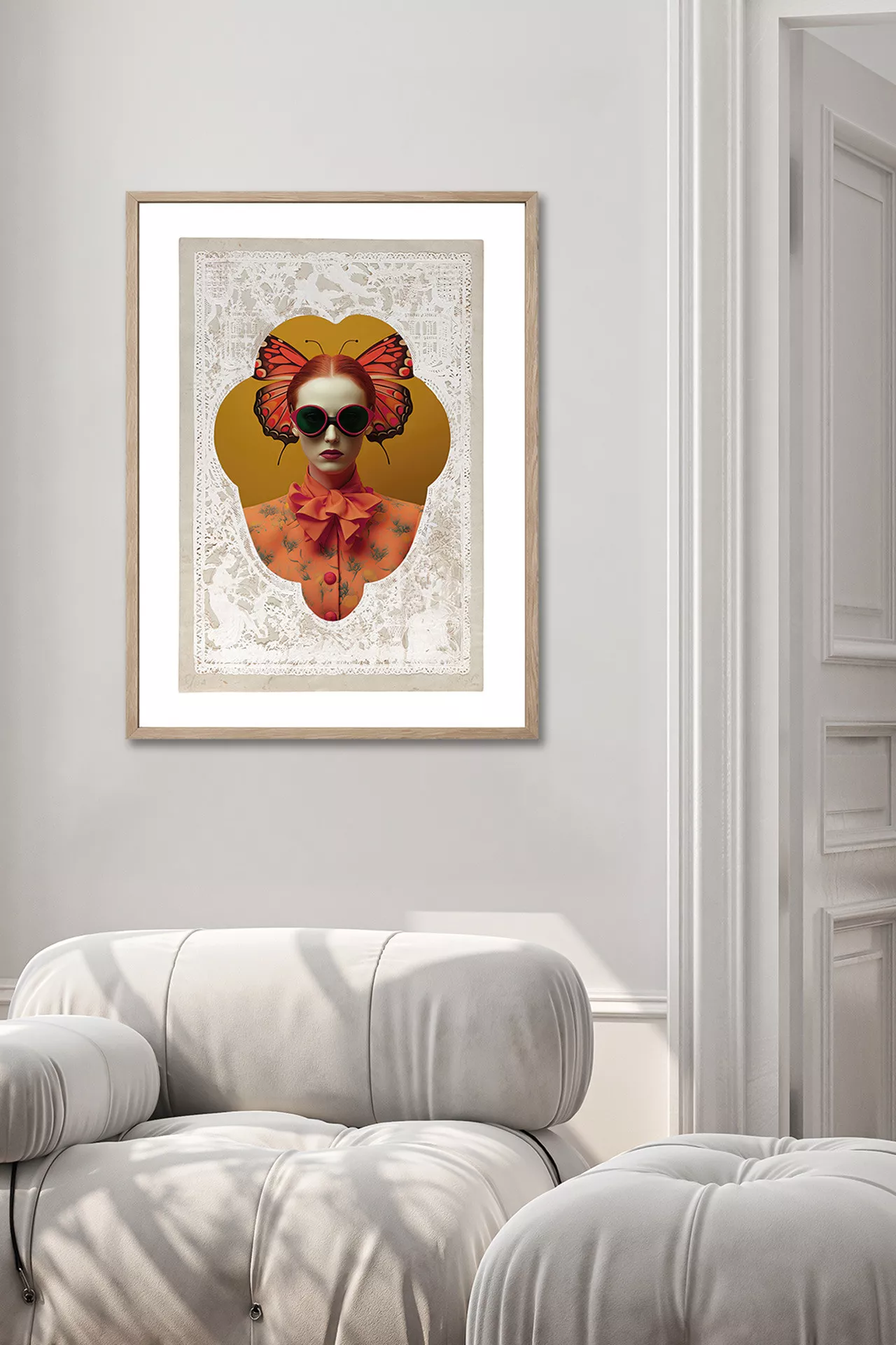 MAISON PAPILLON I - Gerahmter Fine Art Print