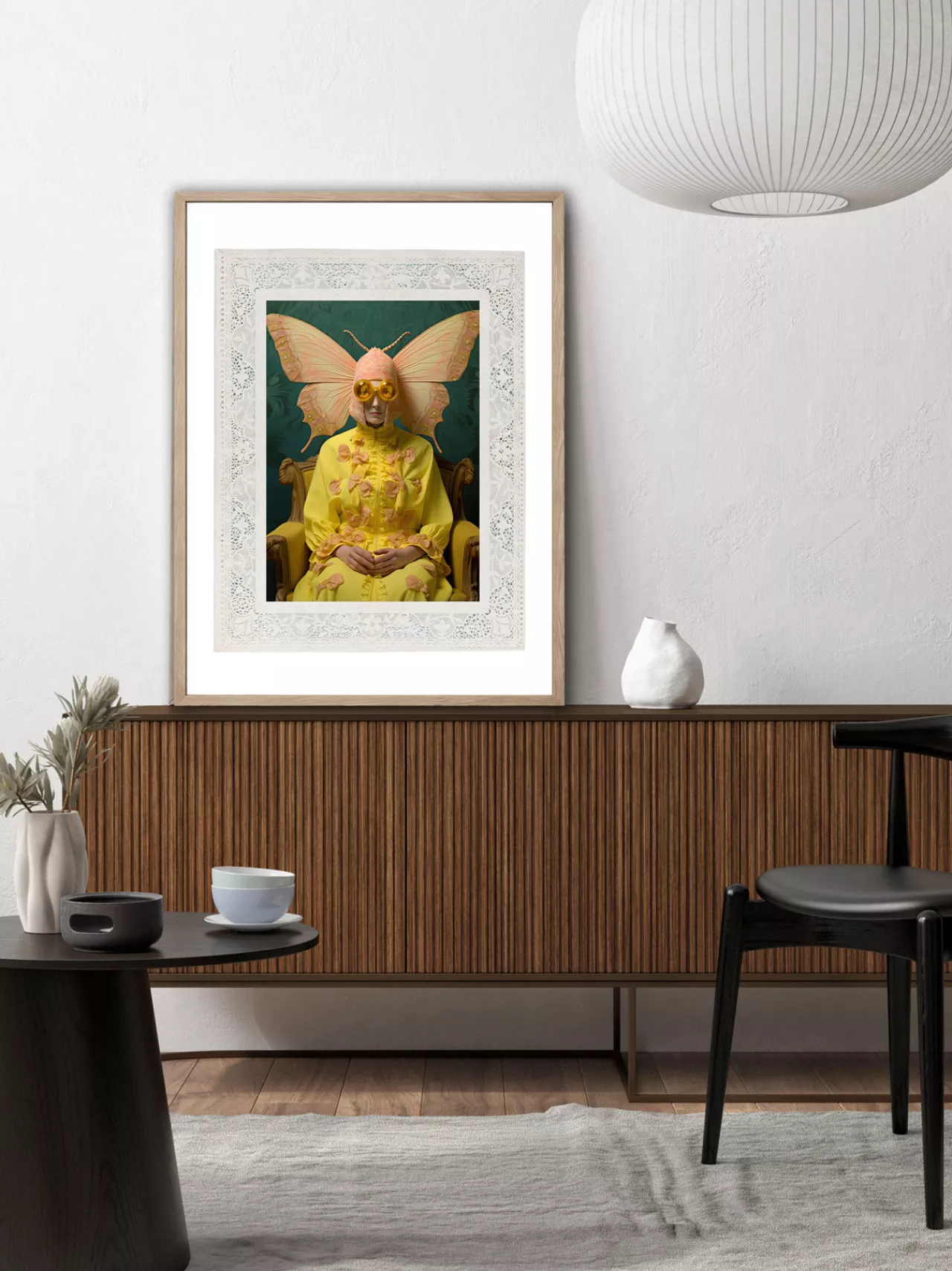 MAISON PAPILLON II - Gerahmter Fine Art Print