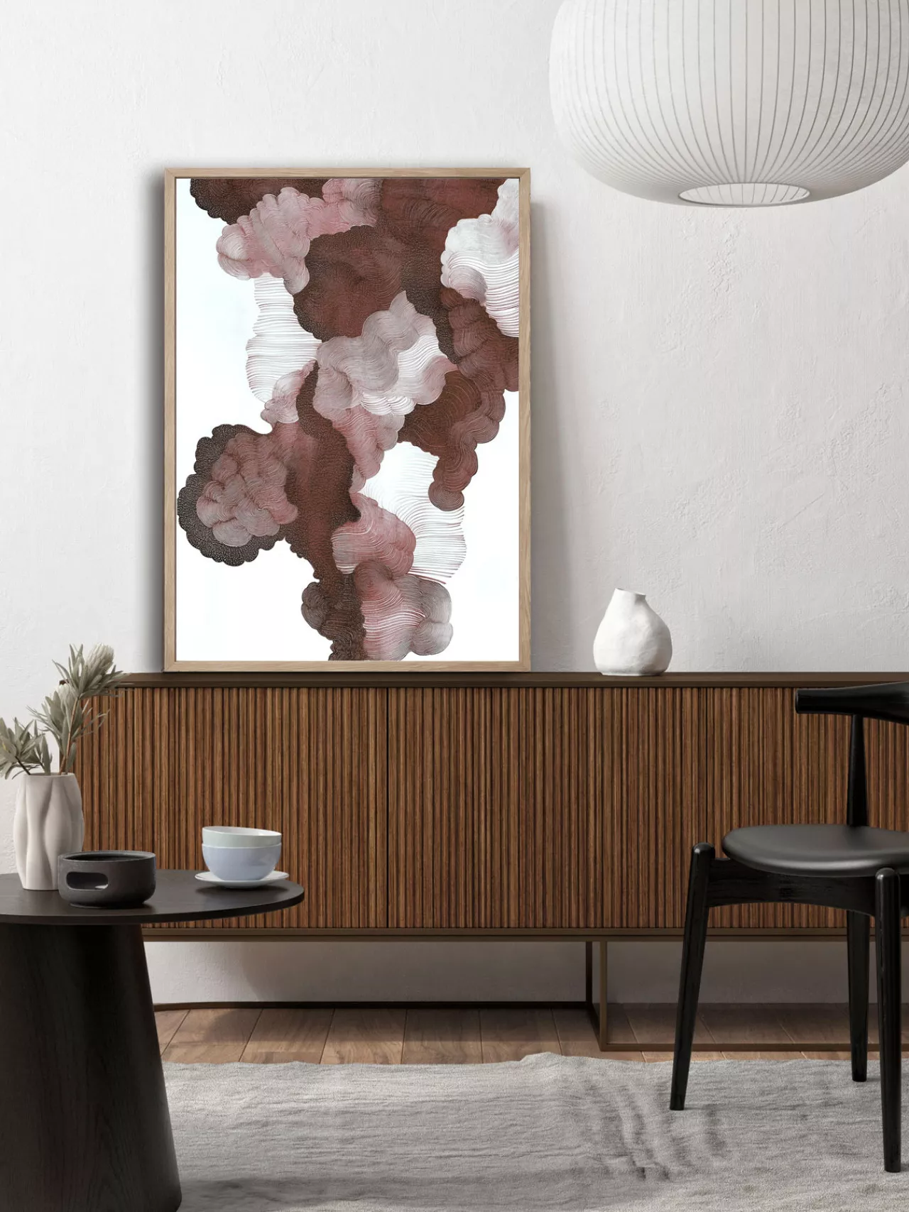 SANGAM RED – Gerahmter Fine Art Print