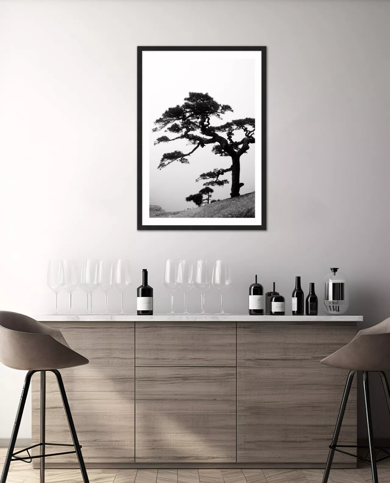 Big Bonsai - Huan Shan II | Gerahmter Fine Art Print