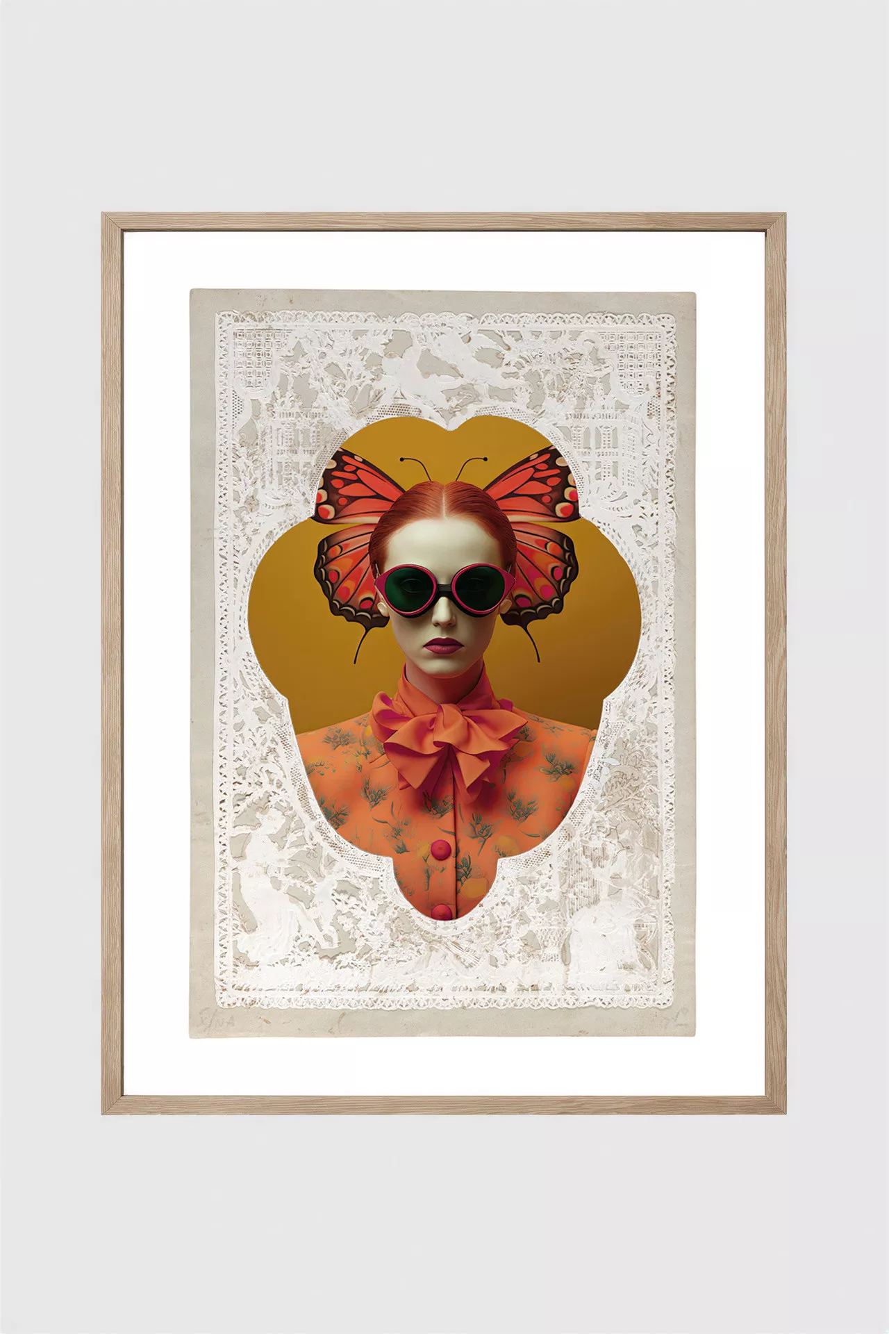 MAISON PAPILLON I - Gerahmter Fine Art Print