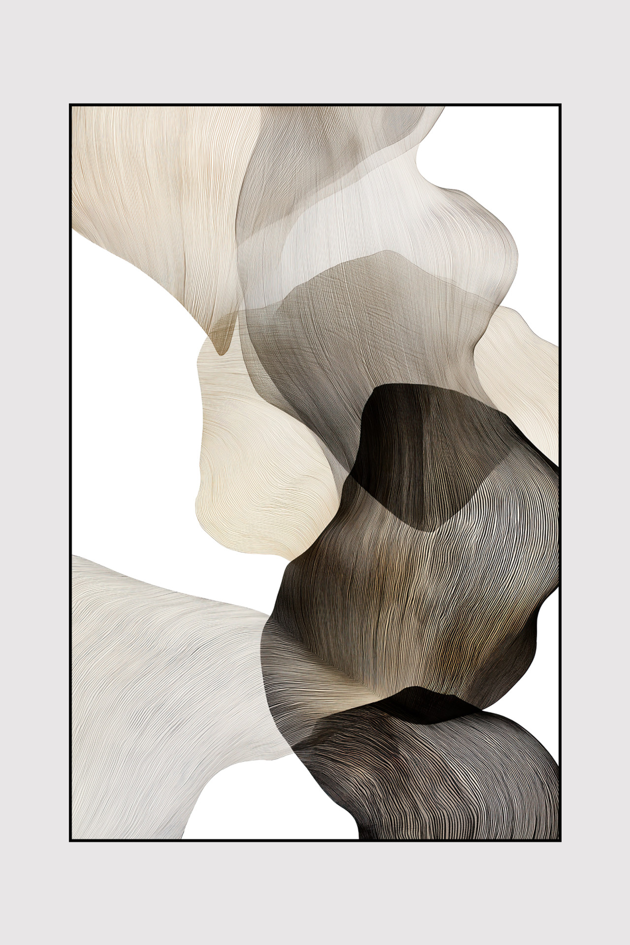 SWEET DISPOSITION II– Abstrakter Kunstdruck auf Leinwand