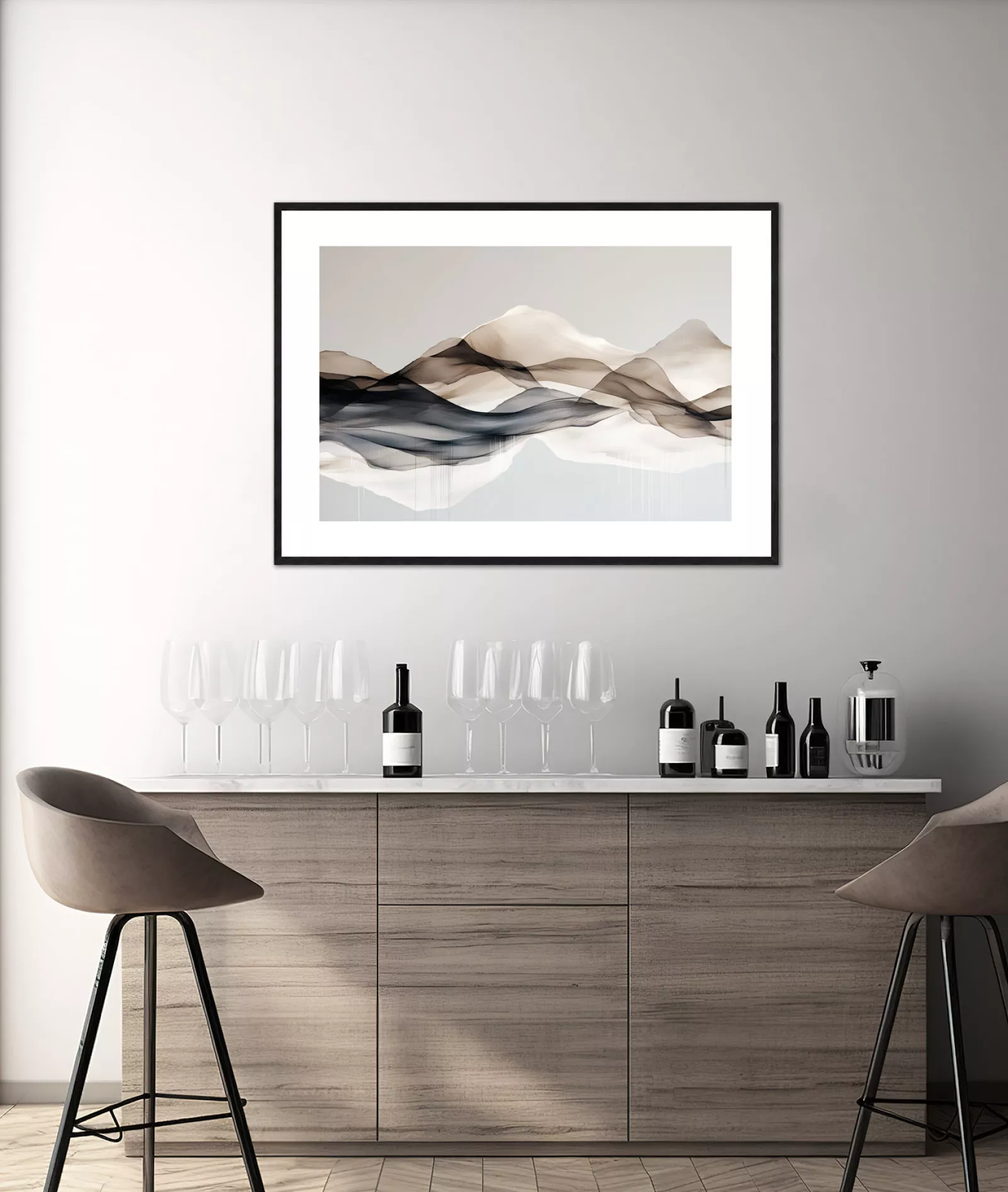 SUMMIT VEIL – Gerahmter Fine Art Print