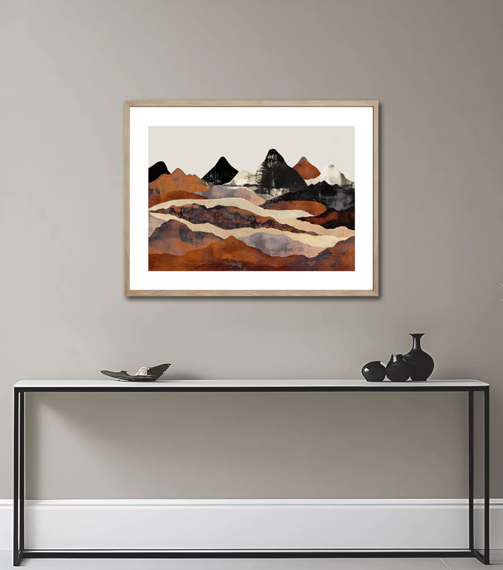 EMBER PEAKS | Gerahmter Fine Art Print