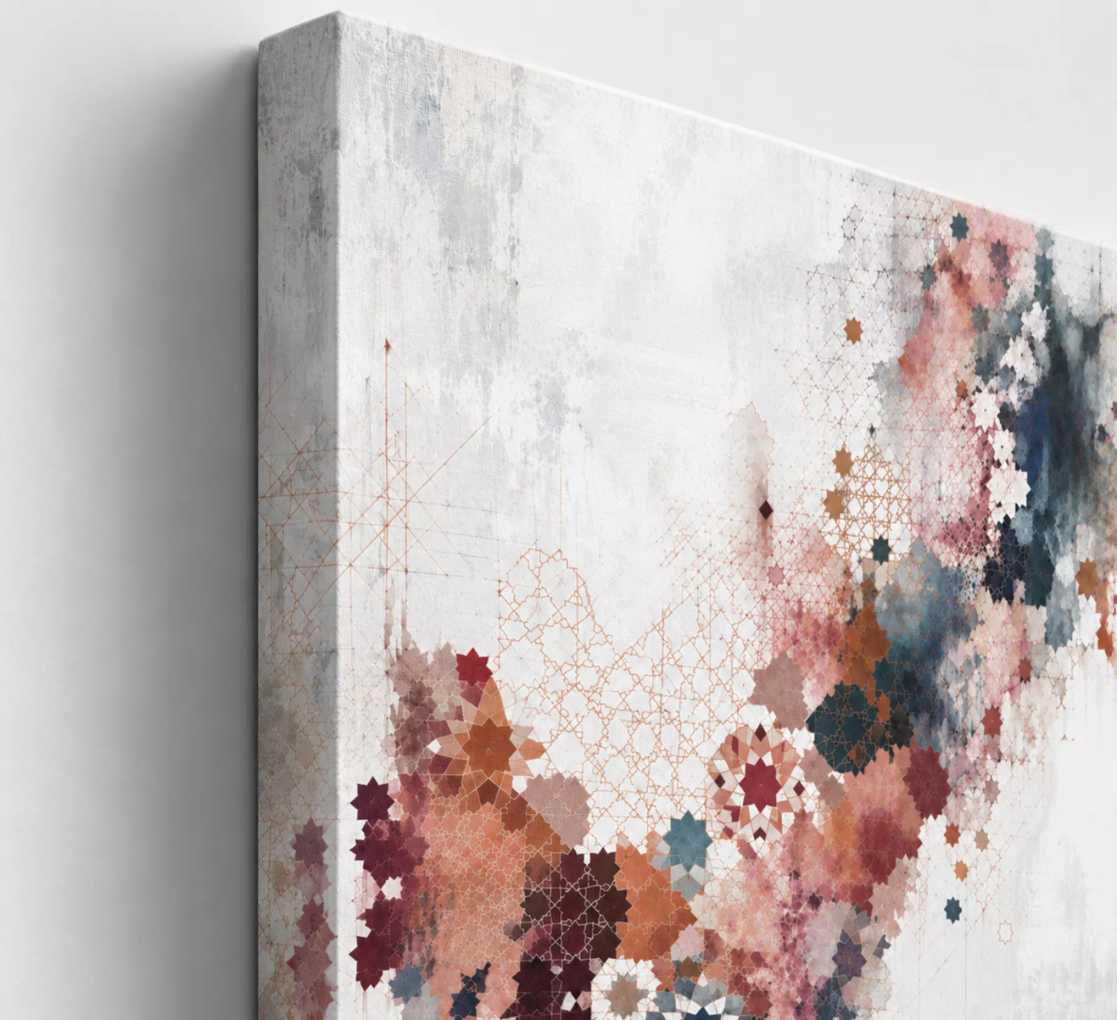NOUR Leinwandbild auf 3 cm Keilrahmen mit sichtbarer Canvas-Seitenansicht
