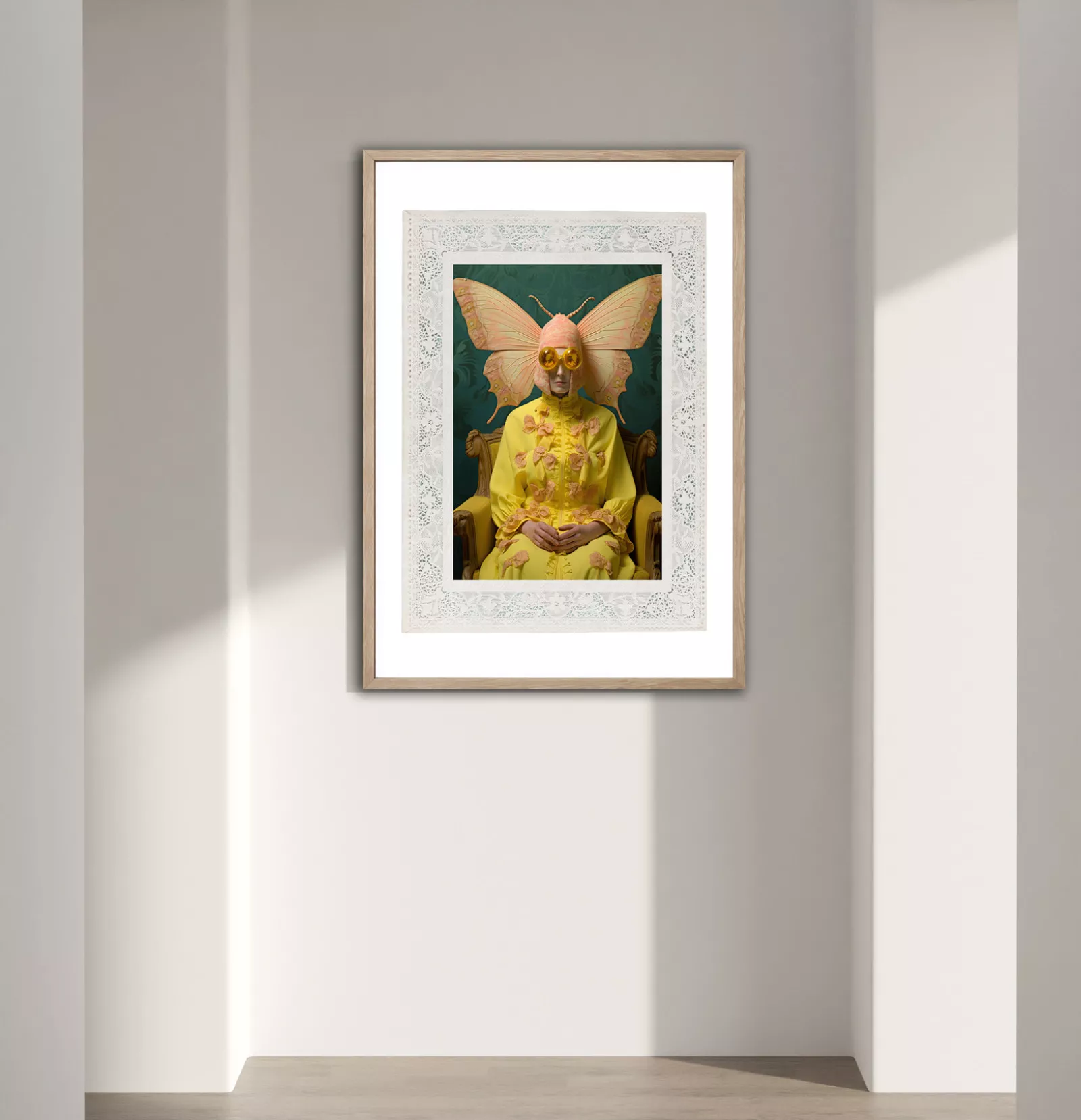 MAISON PAPILLON II - Gerahmter Fine Art Print