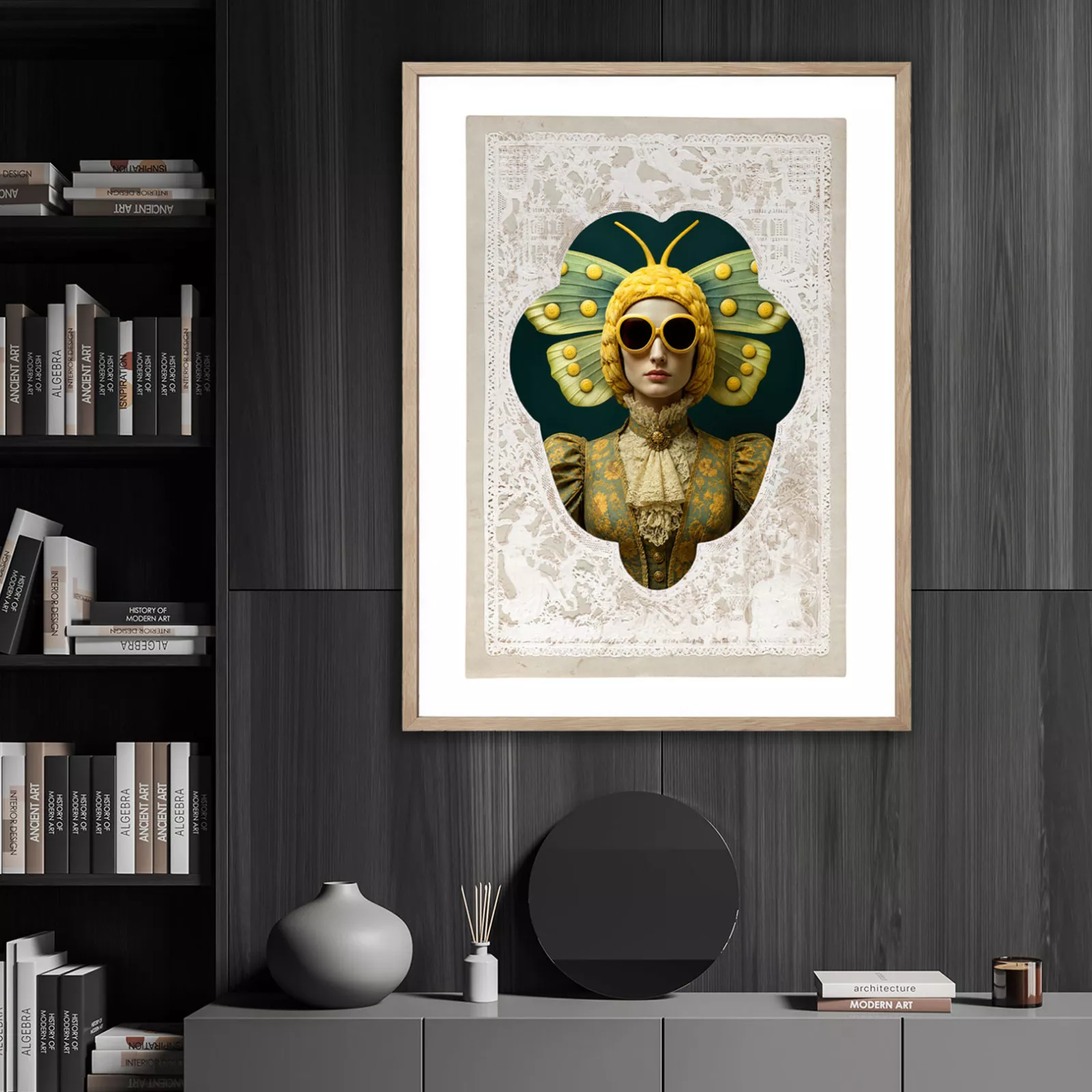 MAISON PAPILLON III - Gerahmter Fine Art Print