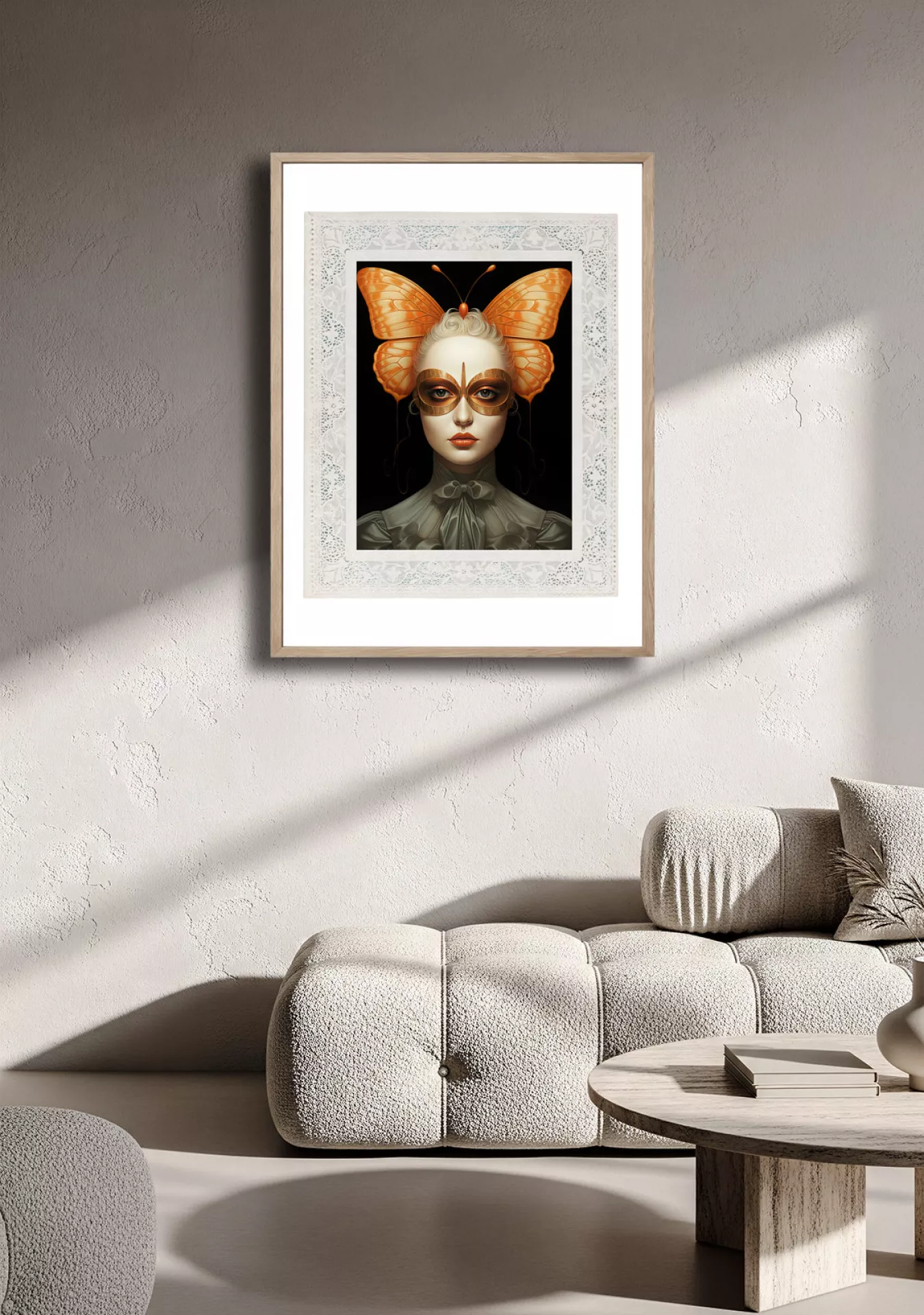 MAISON PAPILLON IV - Gerahmter Fine Art Print