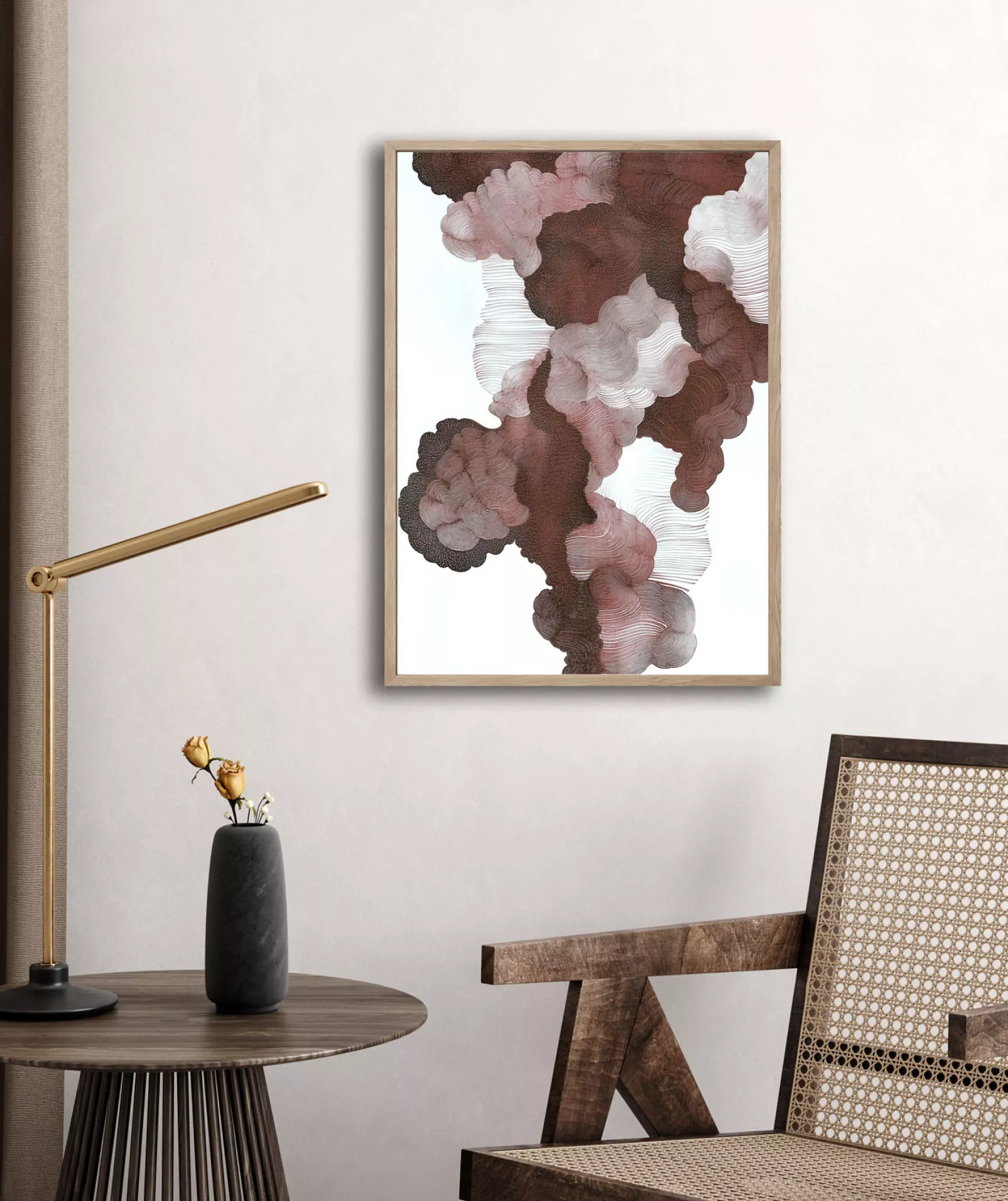 SANGAM RED – Gerahmter Fine Art Print
