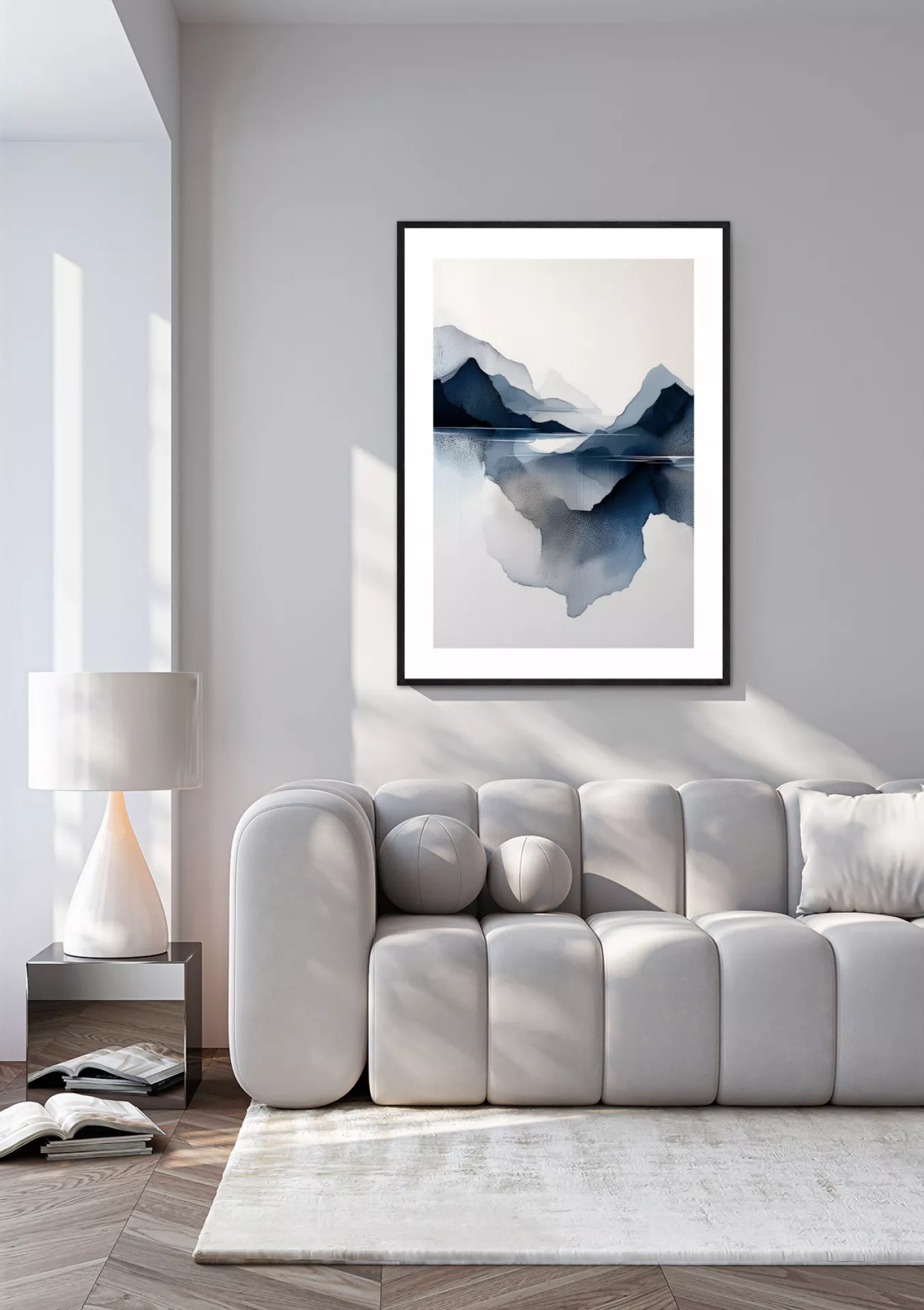 BLUE MIRAGE – Gerahmter Fine Art Print