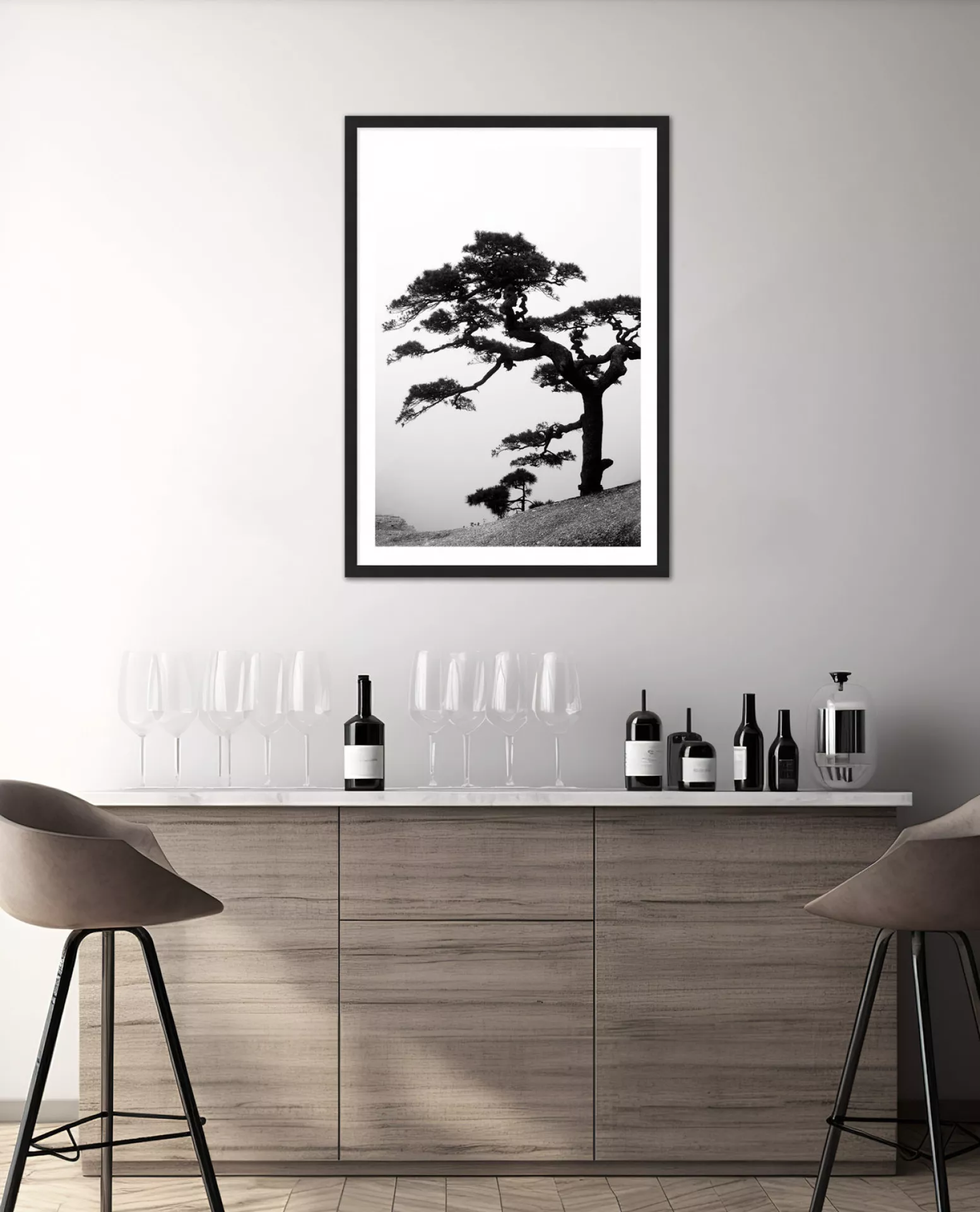 Big Bonsai - Huan Shan II | Gerahmter Fine Art Print