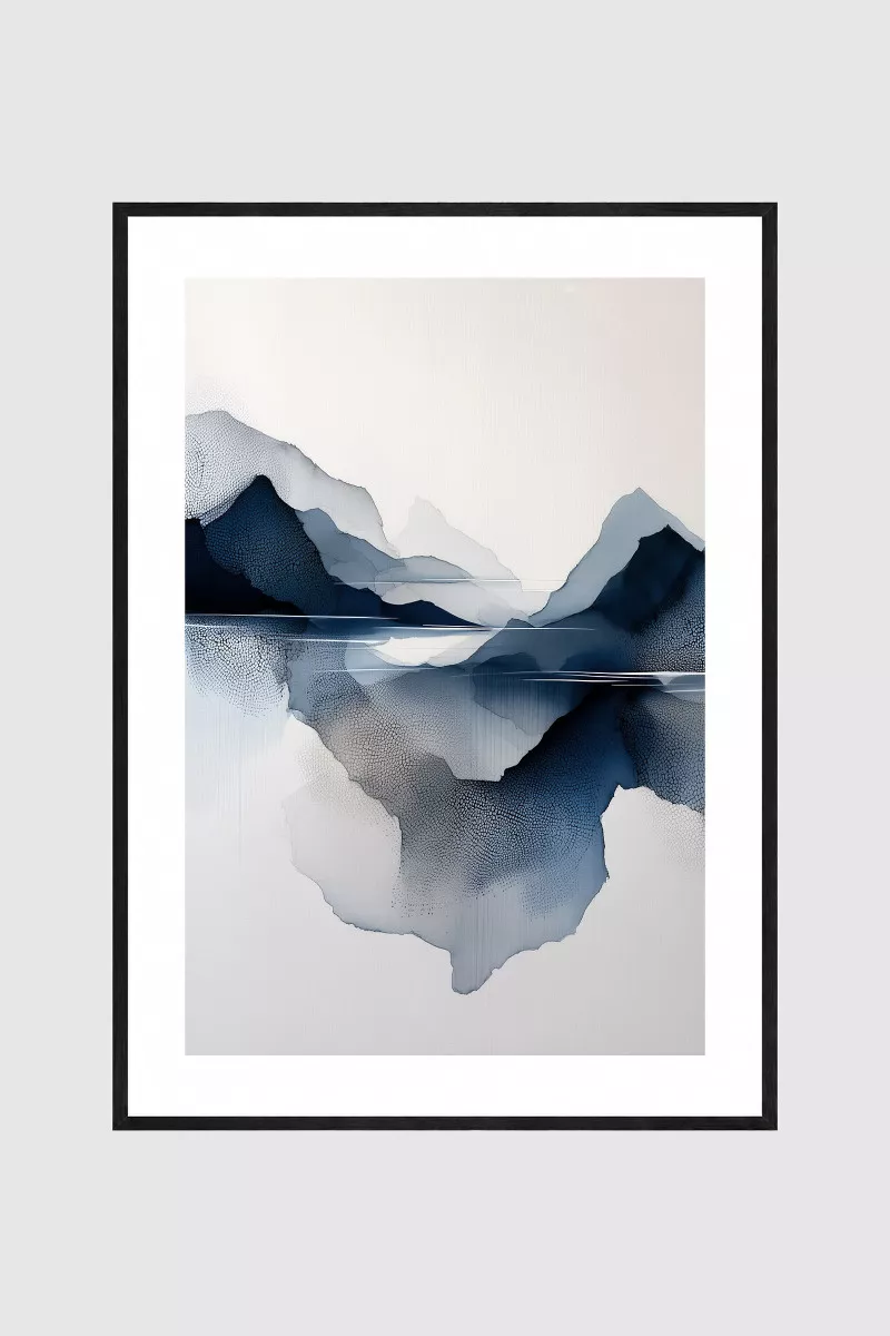 BLUE MIRAGE – Gerahmter Fine Art Print