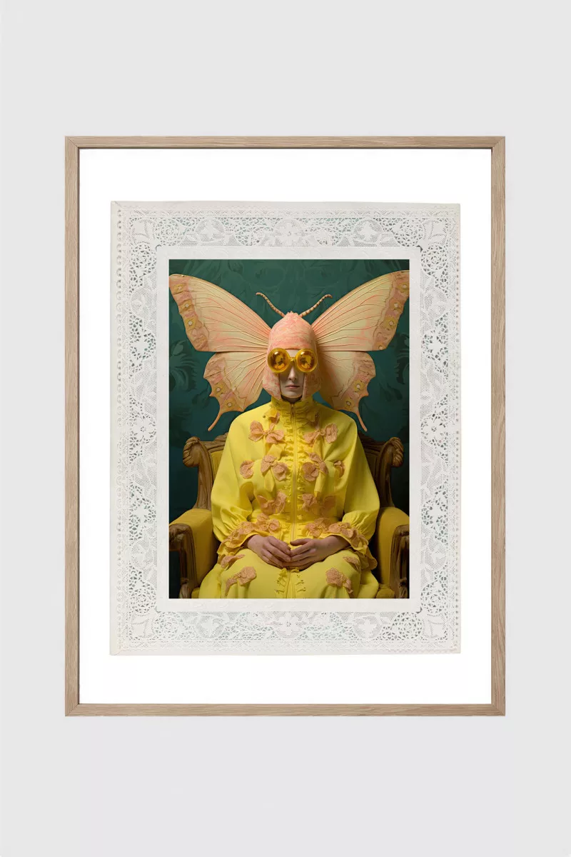 MAISON PAPILLON II - Gerahmter Fine Art Print