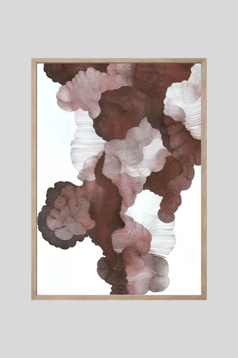 SANGAM RED – Gerahmter Fine Art Print