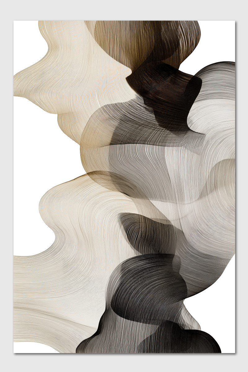 SWEET DISPOSITION I – Abstrakter Kunstdruck auf Leinwand